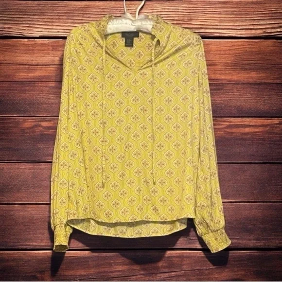 RACHEL ROY RUFFLE TIE NECK BLOUSE SIZE XS - Picture 7 of 9